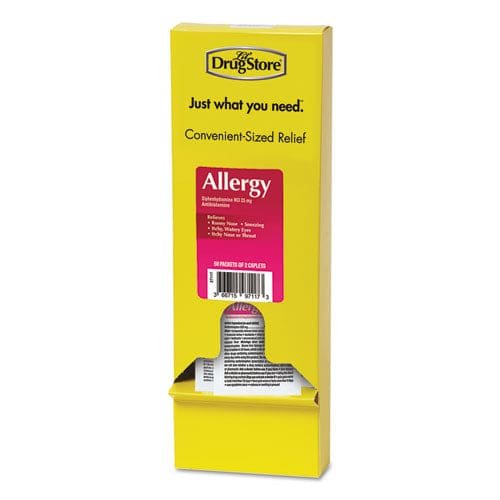 Lil’ Drugstore Allergy Relief Tablets Refill Pack Two Tablets/packet 50 Packets/box - Janitorial & Sanitation - Lil’ Drugstore®