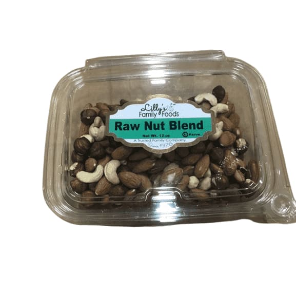 Lilly's Family Foods Raw Nut Blend, 12 oz. - ShelHealth.Com