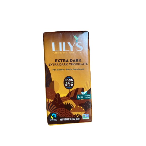 Lily's Sweets Lily's 70% Cocoa Extra Dark Chocolate Bar, Multiple Choice Flavor 2.8 oz