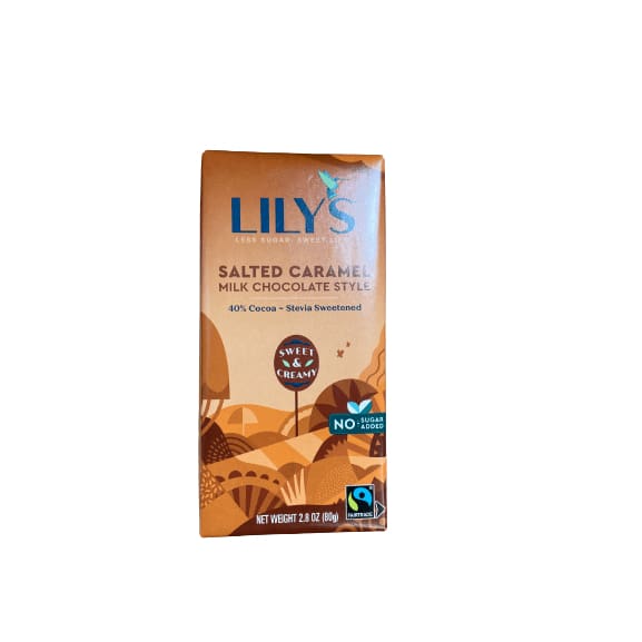 Lily's Sweets Lily's Salted Caramel Milk Chocolate Style Bar, 2.8 oz