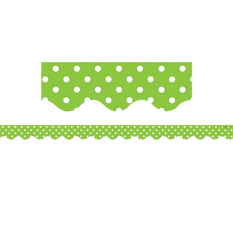 Lime Mini Polka Dots Border Trim (Pack of 10) - Border/Trimmer - Teacher Created Resources