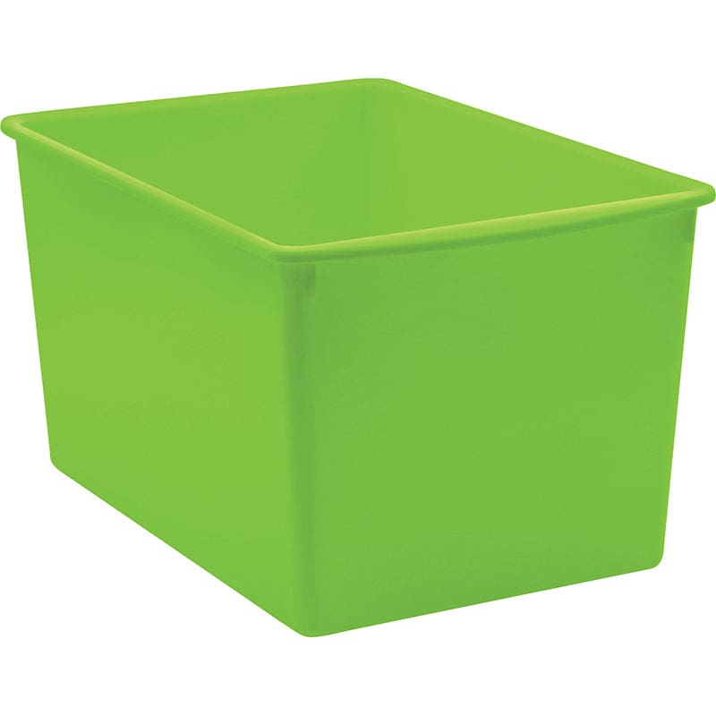 Lime Plastic Multi-Purpose Bin (Pack of 6) - Storage Containers - Teacher Created Resources