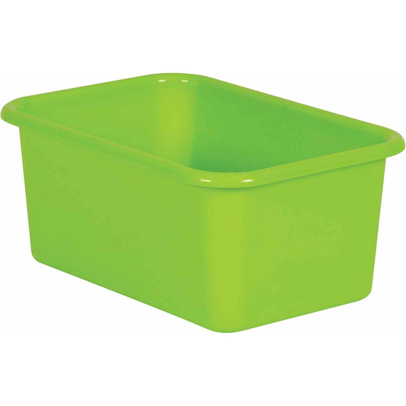Lime Small Plastic Bin (Pack of 10) - Storage Containers - Teacher Created Resources
