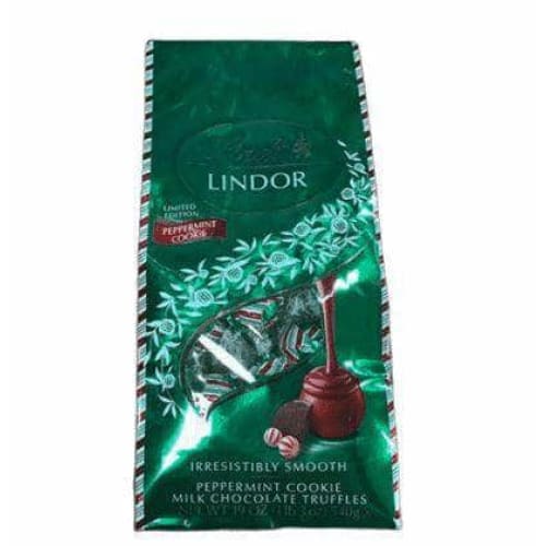 Lindor Lindor Lindt Peppermint Cookie Milk Chocolate Truffles, 19 oz Bag