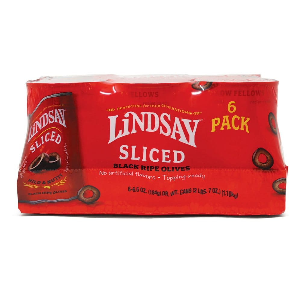 Lindsay Sliced Black Ripe Olives (6.5 oz. 6 pk.) - Condiments Oils & Sauces - Lindsay Sliced