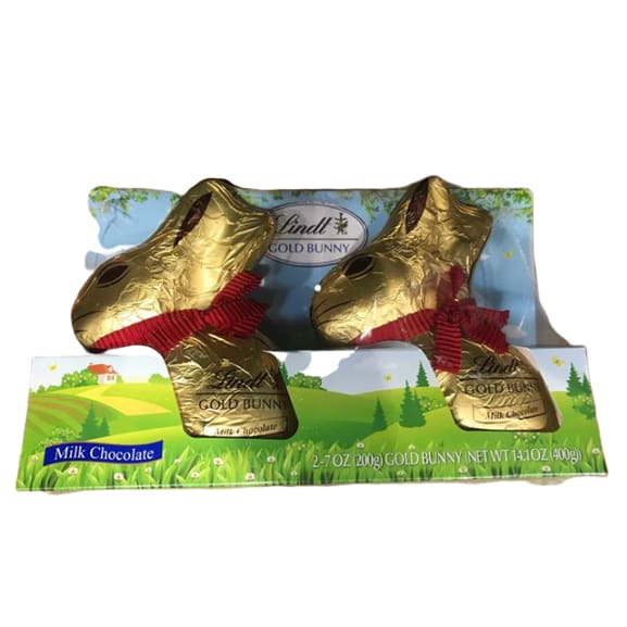 Lindt Gold Easter Bunny, Milk Chocolate, 7 Ounce (Pack of 2) - ShelHealth.Com