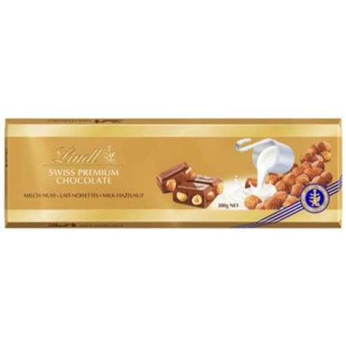 Lindt Gold Hazelnut Milk Chocolate with Hazelnuts Bar 10.6 oz (300 g) - Lindt