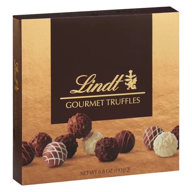 Lindt Gourmet Chocolate Truffles Valentine Gift Box 6.8 Ounces - Lindt
