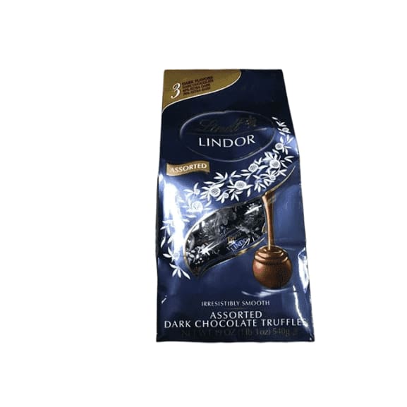 Lindt Lindor Assorted Dark Chocolate Truffles, 19 Ounce Bag - ShelHealth.Com