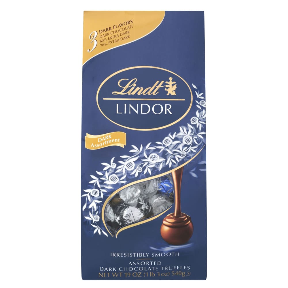 Lindt Lindor Assorted Dark Chocolate Truffles 19 oz. - Lindt