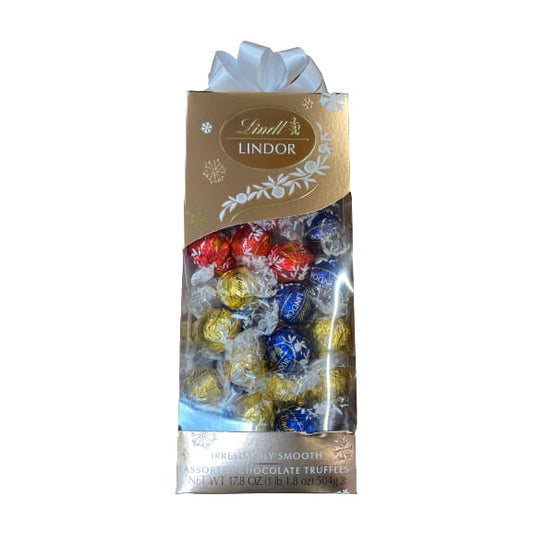 Lindt LINDOR Holiday Assorted Chocolate Candy Truffles Traditions Box 17.8 oz. - Lindt