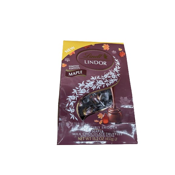 LINDT & SPRUNGLI - USA INC. Lindt LINDOR Maple Milk Chocolate Truffles, 15.2 oz. Bag