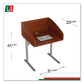 Linea Italia Study Carrell Starter Unit 2-leg 31.25 X 23.5 X 45.25 Cherry - Furniture - Linea Italia®