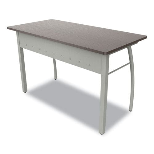 Linea Italia Trento Line Rectangular Desk 47.25 X 23.63 X 29.5 Mocha/gray - Furniture - Linea Italia®