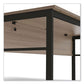 Linea Italia Urban Series Desk Workstation 47.25 X 23.75 X 29.5 Natural Walnut - Furniture - Linea Italia®