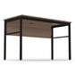 Linea Italia Urban Series Desk Workstation 59 X 23.75 X 29.5 Natural Walnut - Furniture - Linea Italia®