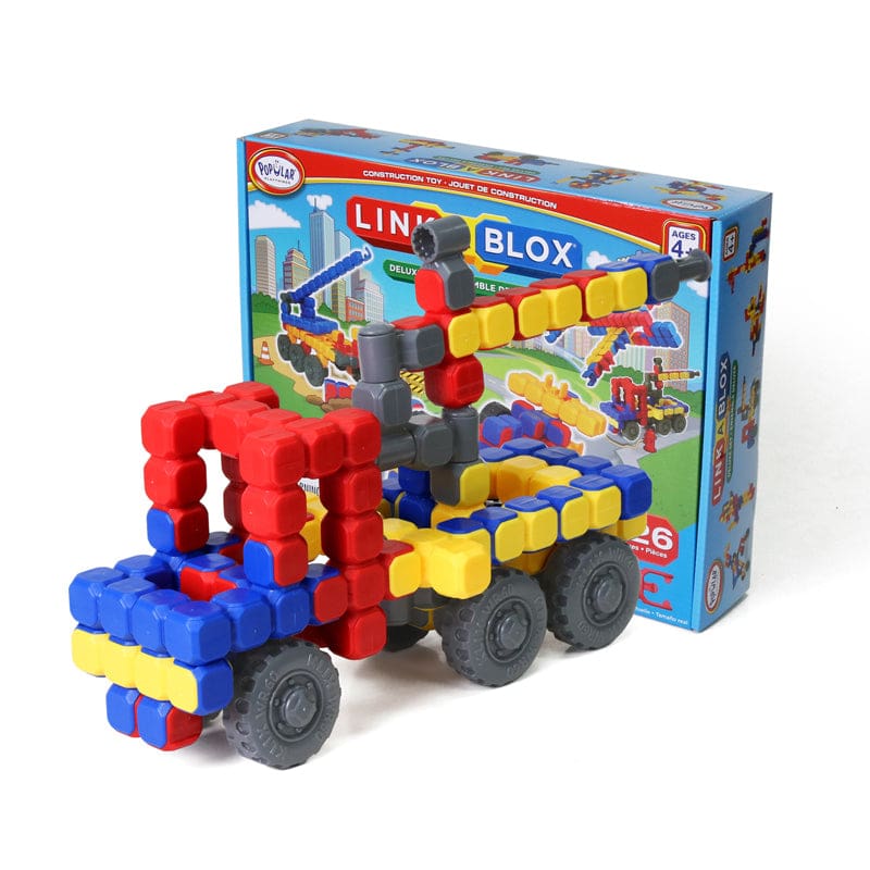 Linkablox Deluxe 126 Pieces - Blocks & Construction Play - Popular Playthings