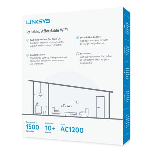LINKSYS Ac1200 Wi-fi Router 5 Ports Dual-band 2.4 Ghz/5 Ghz - Technology - LINKSYS™
