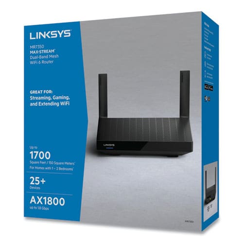 LINKSYS Max-stream Mesh Wi-fi 6 Router 6 Ports Dual-band 2.4 Ghz/5 Ghz - Technology - LINKSYS™