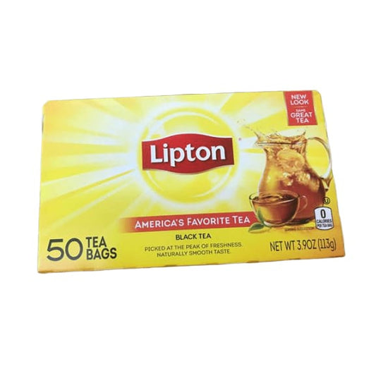 Lipton Black Tea Bags, America's Favorite Tea 50 ct - ShelHealth.Com