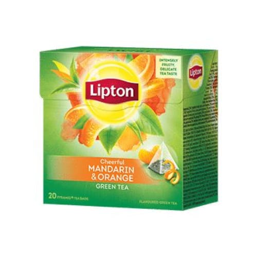 Lipton Cheerful Mandarin and Orange Green Tea Bags 20 pcs. - Lipton