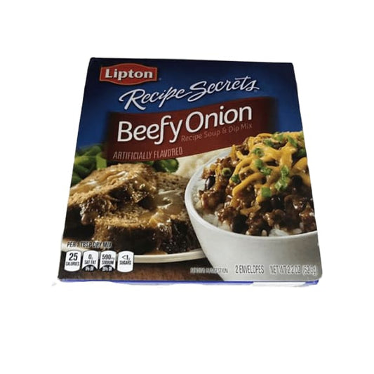 Lipton Recipe Secrets Soup and Dip Mix, Beefy Onion Flavor, 2.2 oz - ShelHealth.Com