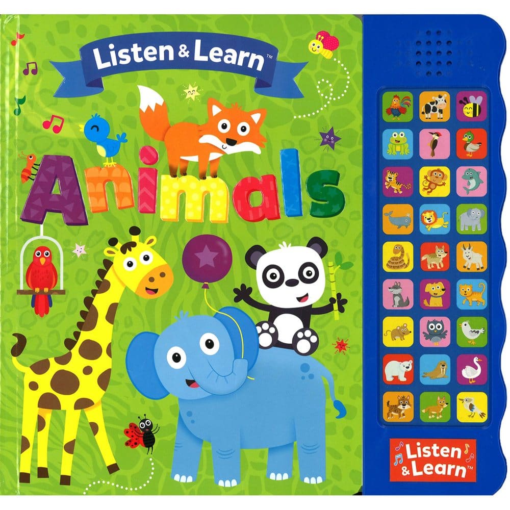 Listen and Learn 27 Button Sound Animals - Kids Books - Listen