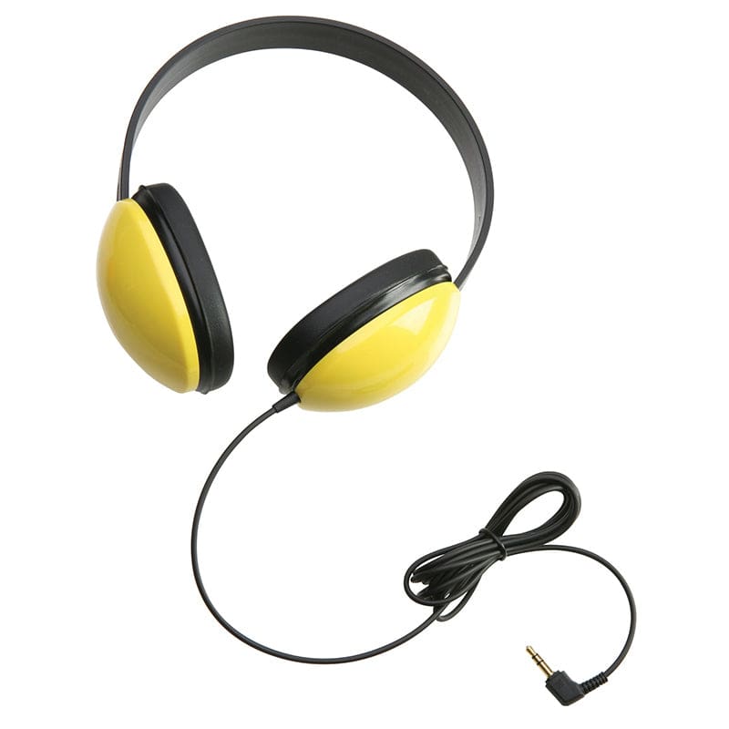 Listening First Stereo Headphones Yellow (Pack of 2) - Headphones - Califone International