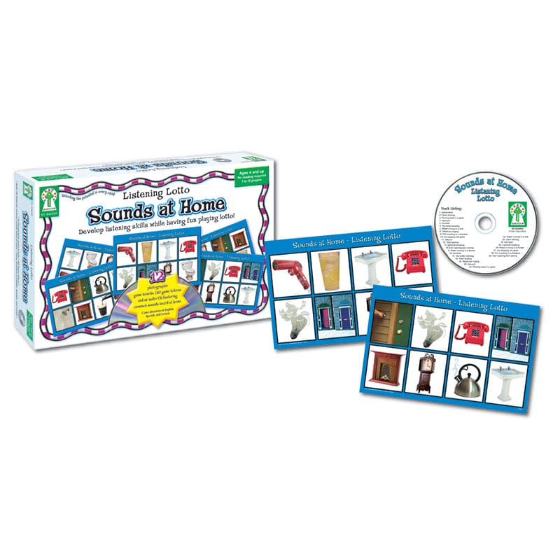 Listening Lotto Sounds At Home Game (Pack of 2) - Games - Carson Dellosa Education