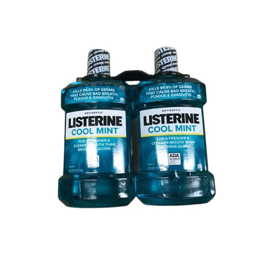 Listerine Antiseptic Mouthwash, Cool Mint - 1.5 Liter - 2 pk - ShelHealth.Com