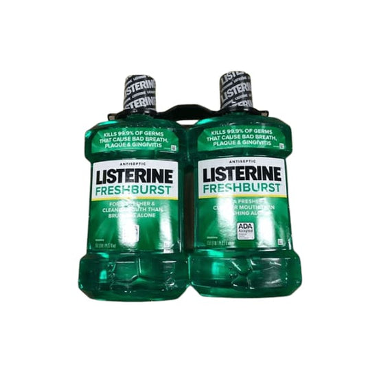 Listerine FreshBurst Mouthwash - 1.5 Liter - 2 pk - ShelHealth.Com