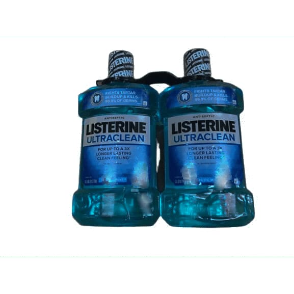 Listerine  Ultra Clean Antiseptic Mouthwash - 1.5 Liter - 2 pk - ShelHealth.Com
