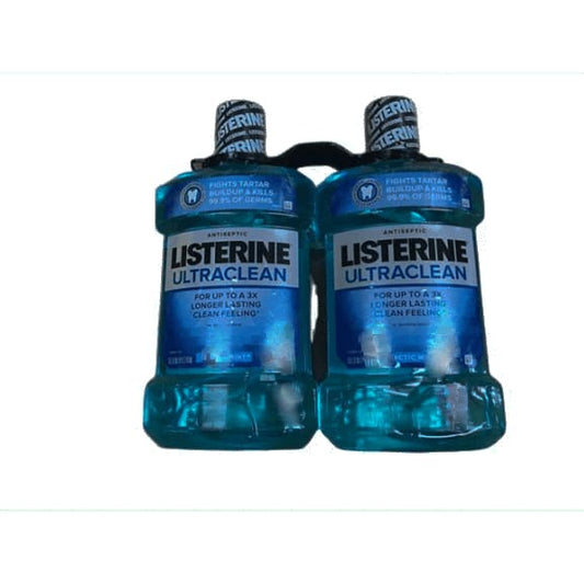 Listerine  Ultra Clean Antiseptic Mouthwash - 1.5 Liter - 2 pk - ShelHealth.Com