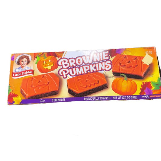 Little Debbie Little Debbie Brownie Pumpkins, 5 Individually Wrapped Brownies, Chocolate, 10.17 oz.
