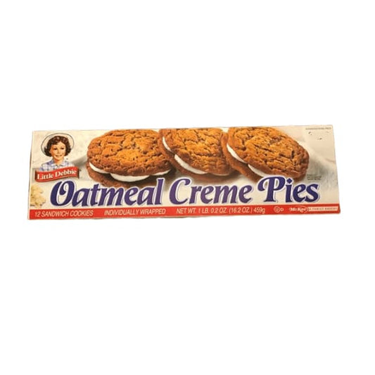 Little Debbie Oatmeal Creme Pies, 12 Sandwich Cookies - ShelHealth.Com