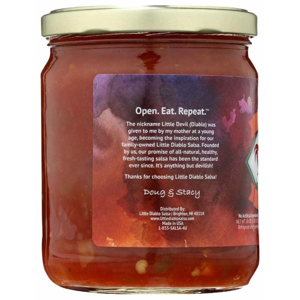 LITTLE DIABLO Grocery > Salsas LITTLE DIABLO: Double Diablo Hot Salsa, 16 oz