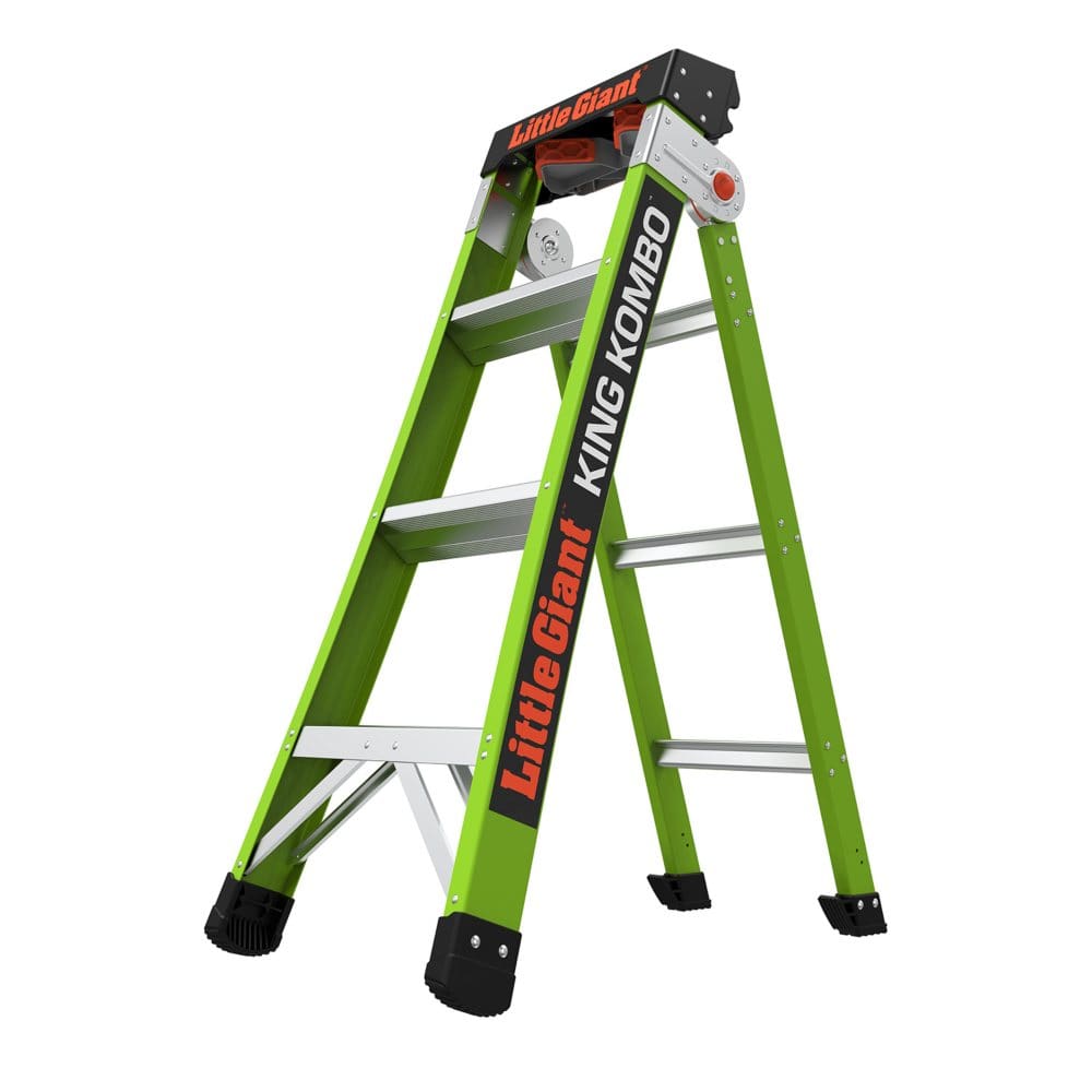 Little Giant King Kombo 3-in-1 Pro Fiberglass Ladder M4 - Ladders & Stepstools - Little