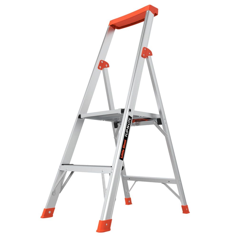 Little Giant Ladder Systems Flip-N-Lite M4 Aluminum Step Ladder - Ladders & Stepstools - Little