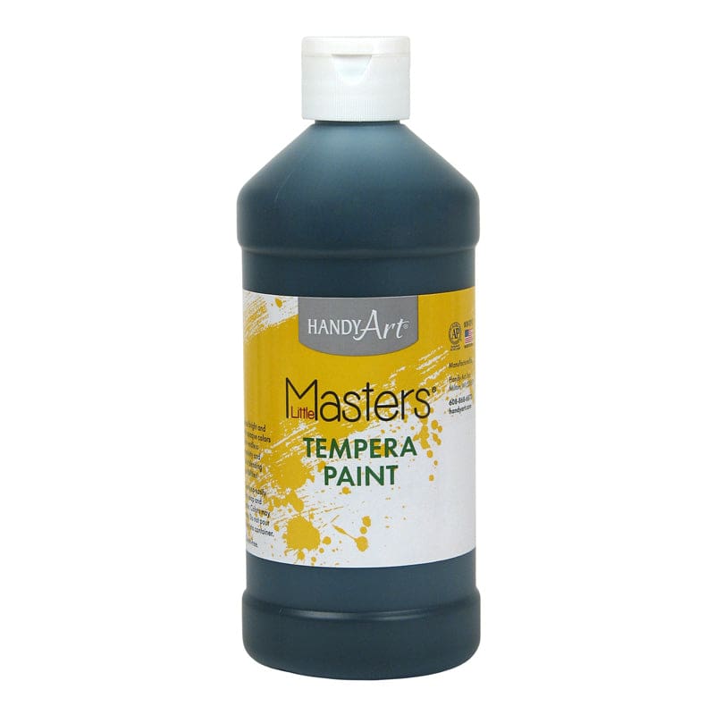 Little Masters Black 16Oz Tempera Paint (Pack of 12) - Paint - Rock Paint Distributing Corp