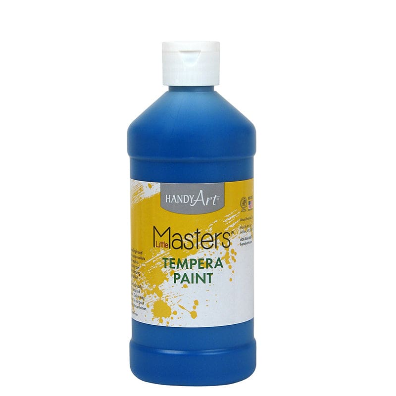 Little Masters Blue 16Oz Tempera Paint (Pack of 12) - Paint - Rock Paint Distributing Corp