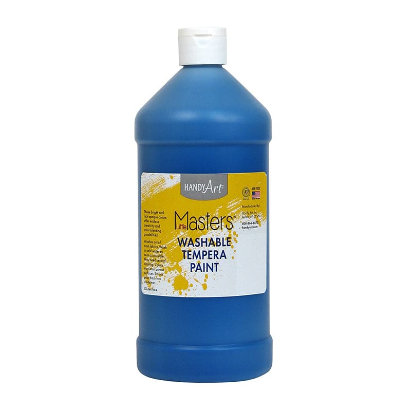 Little Masters Blue 32Oz Washable Paint (Pack of 10) - Paint - Rock Paint Distributing Corp