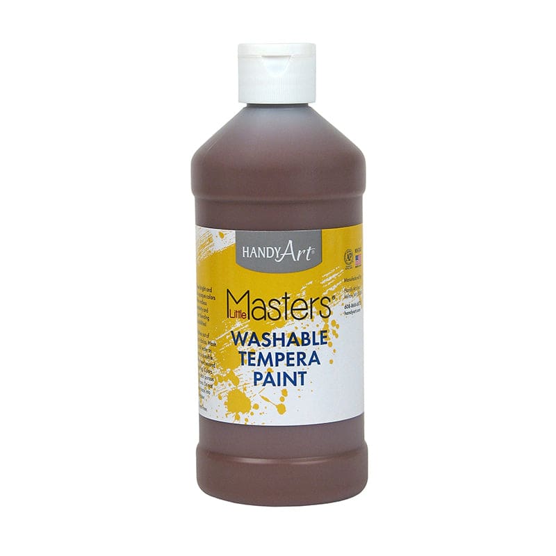 Little Masters Brown 16Oz Washable Paint (Pack of 12) - Paint - Rock Paint Distributing Corp
