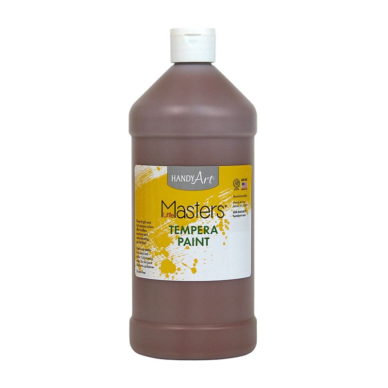 Little Masters Brown 32Oz Tempera Paint (Pack of 10) - Paint - Rock Paint Distributing Corp