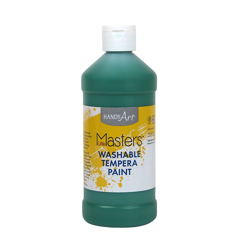 Little Masters Green 16Oz Washable Paint (Pack of 12) - Paint - Rock Paint Distributing Corp