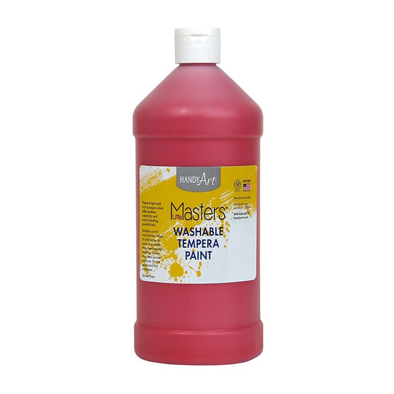Little Masters Red 32Oz Washable Paint (Pack of 10) - Paint - Rock Paint Distributing Corp