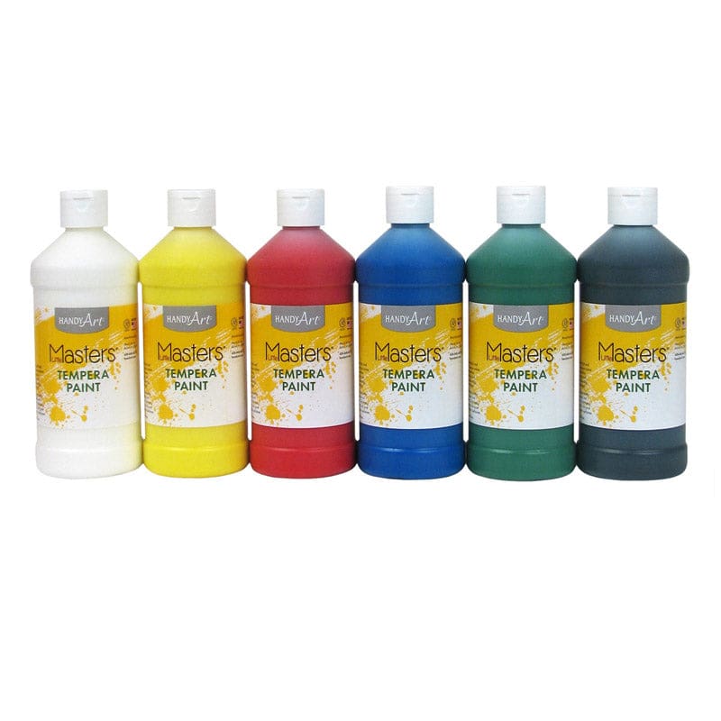 Little Masters Tempera Pint Kit 6 Colors (Pack of 2) - Paint - Rock Paint Distributing Corp
