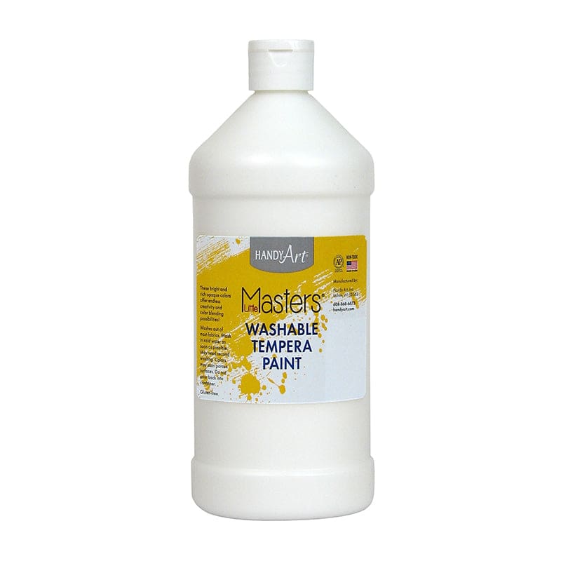 Little Masters White 32Oz Washable Paint (Pack of 10) - Paint - Rock Paint Distributing Corp