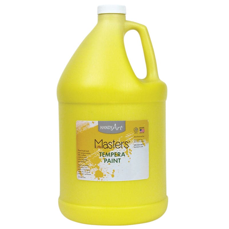 Little Masters Yellow 128Oz Tempera Paint (Pack of 2) - Paint - Rock Paint Distributing Corp