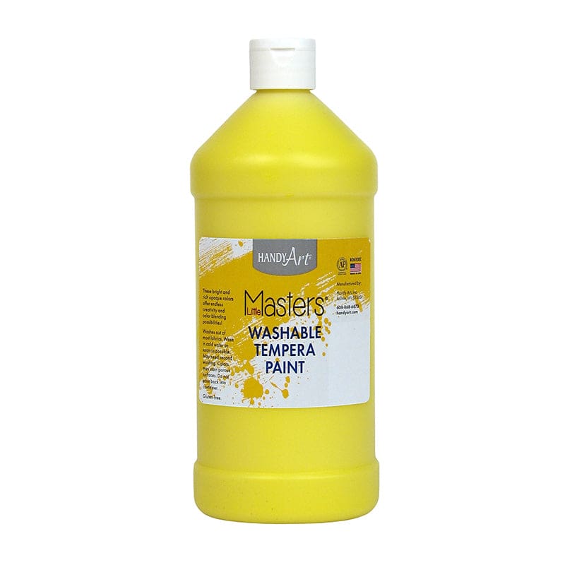 Little Masters Yellow 32Oz Washable Paint (Pack of 10) - Paint - Rock Paint Distributing Corp