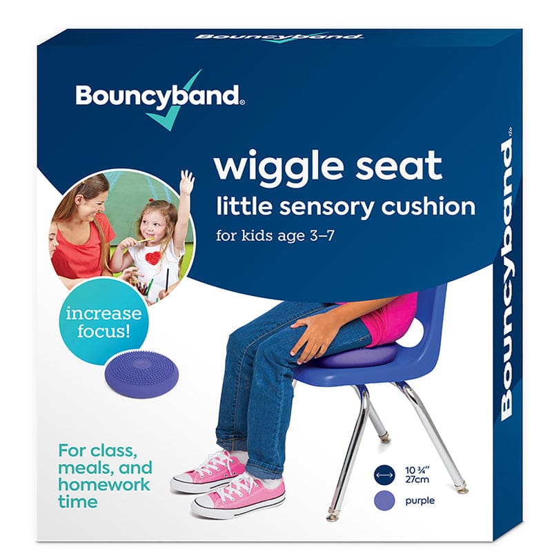Little Wiggle Seat Cushion Purple Bouncyband Sensory (Pack of 2) - Floor Cushions - Bouncy Bands